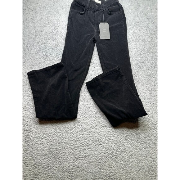 Current Elliot high rise flare black corduroy sz 24 tall 33 inch inseam - Picture 3 of 9